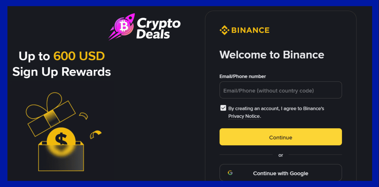 how to register a binance account